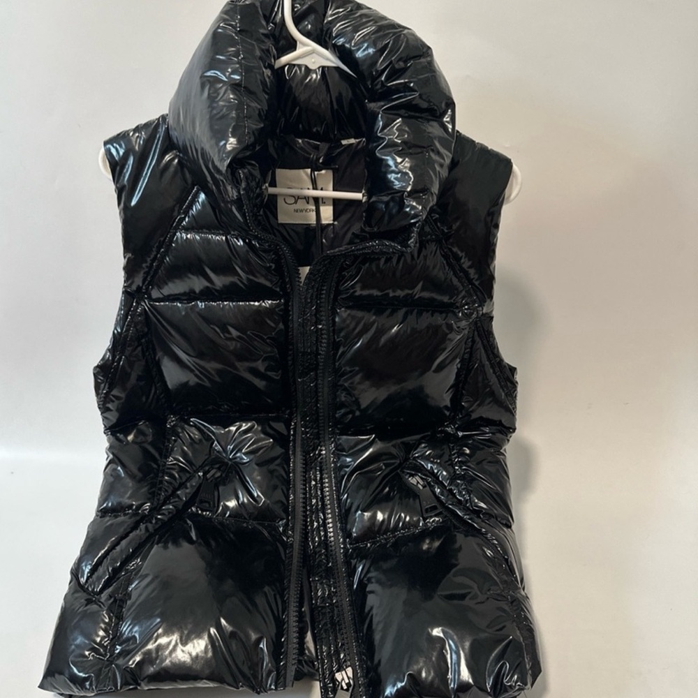 Black SAM Freedom Glossy Down Puffer Vest SAM.  Size L